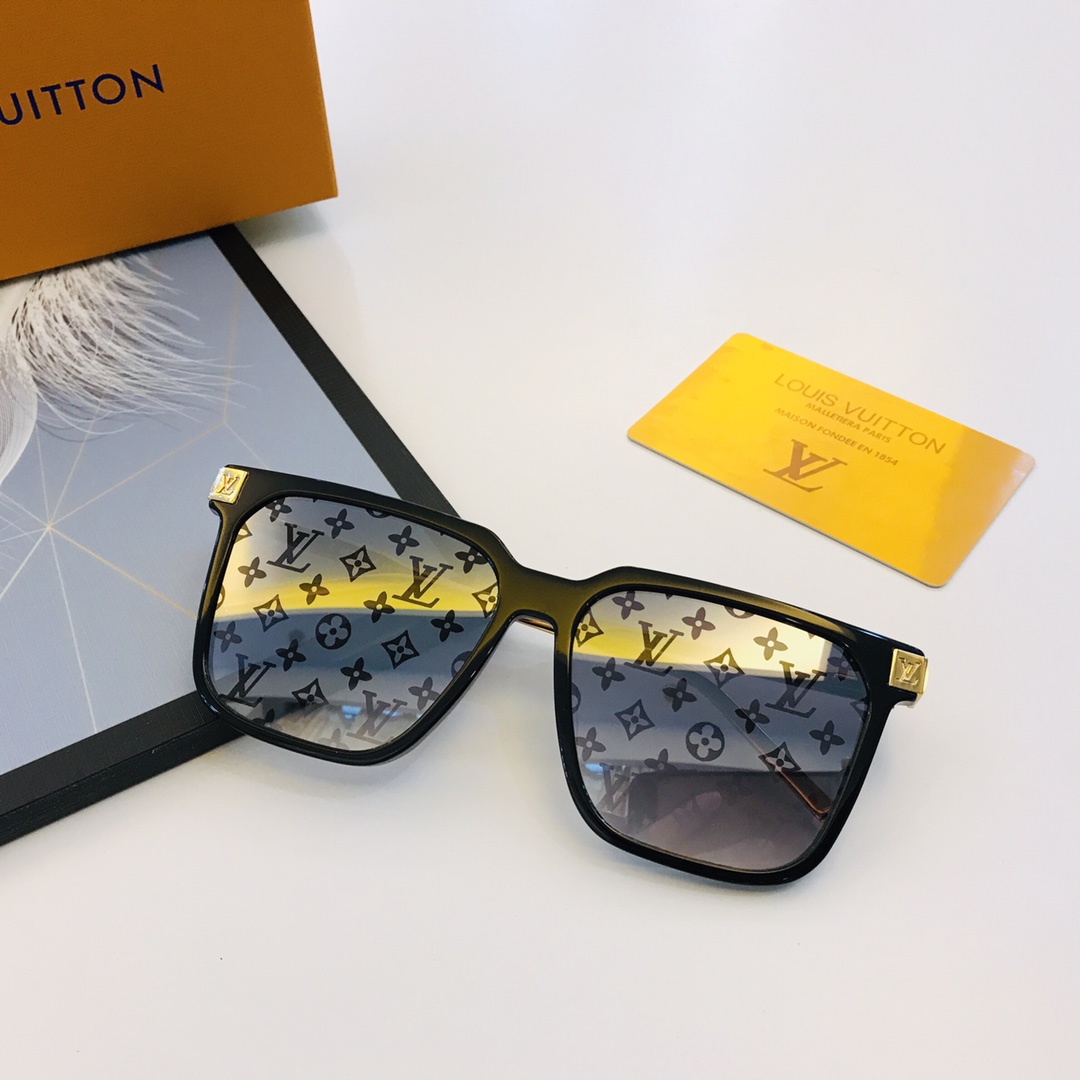 Kính Mát Louis Vuitton LV Rise Square Sunglasses Z1667W Màu Đen Bạc