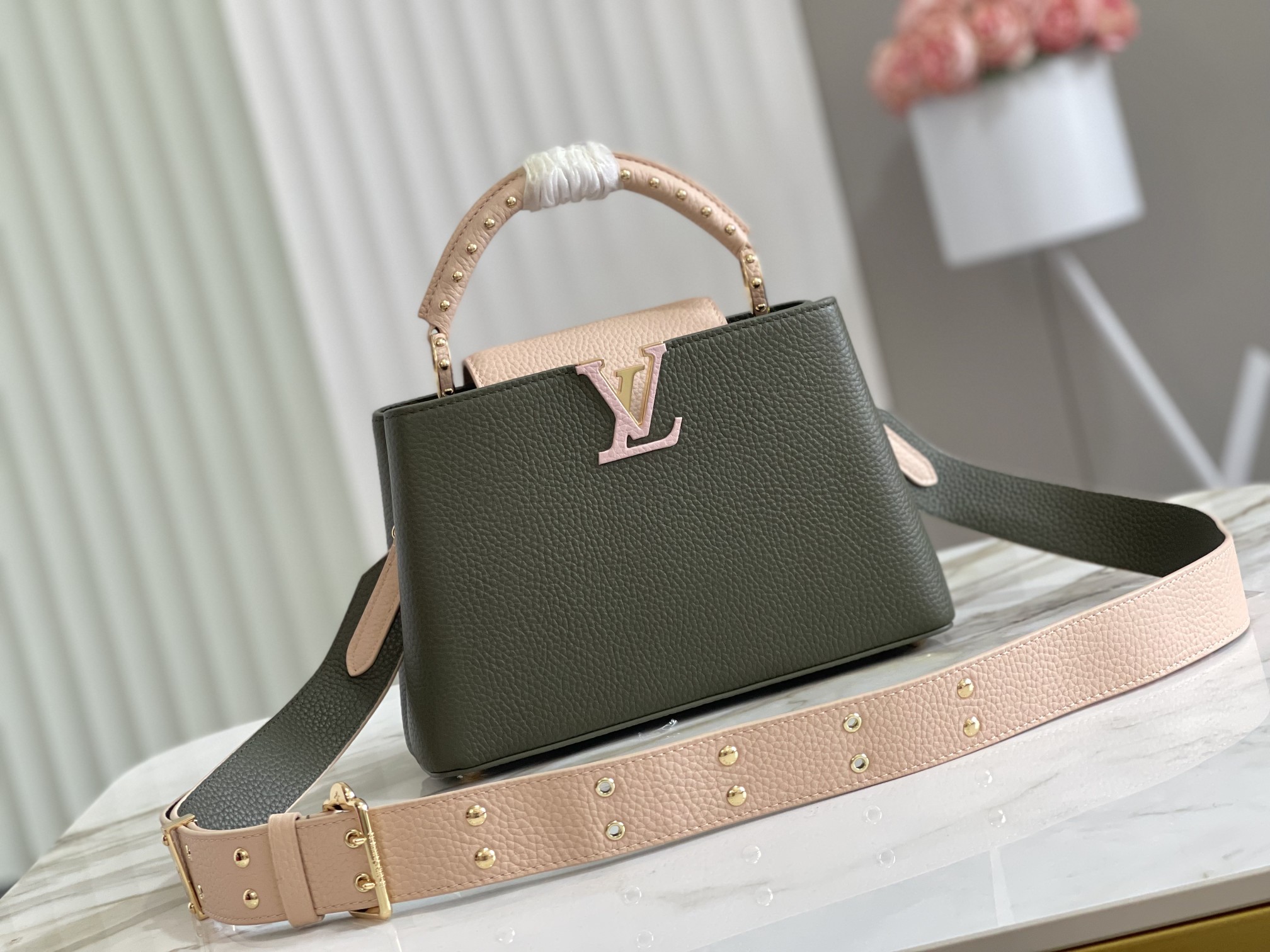 Louis Vuitton Capucines BB Capucines in Green - WOMEN - Handbags M58578