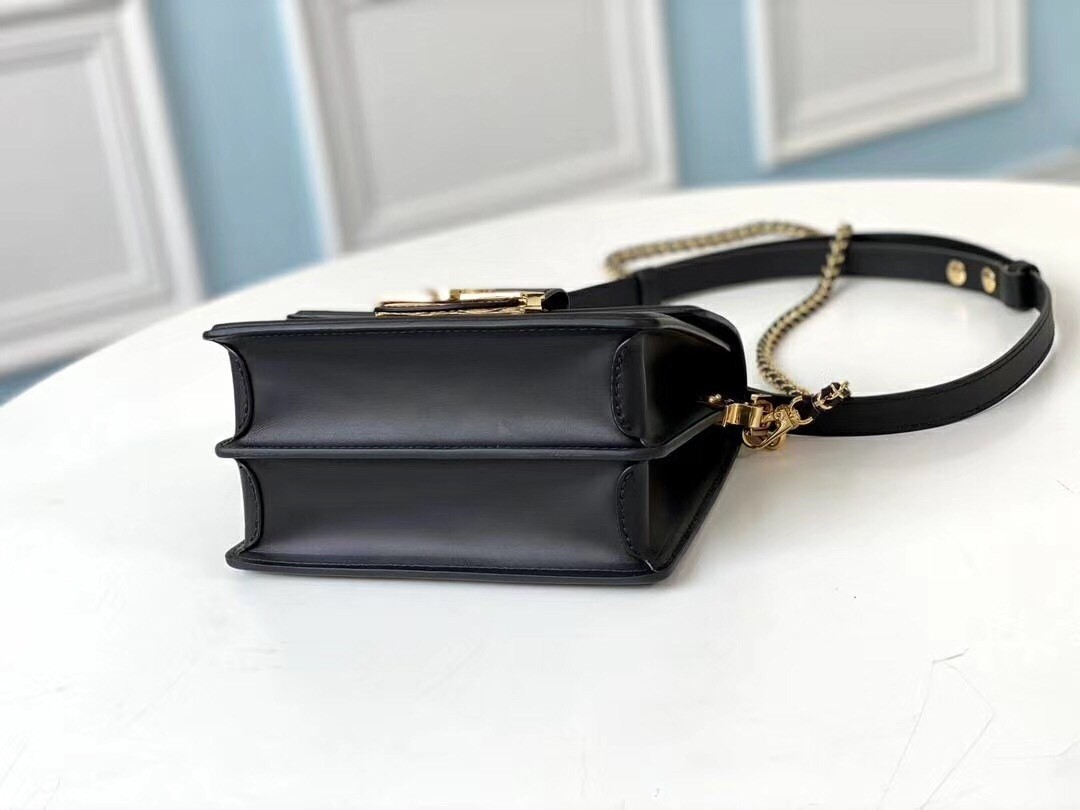 Louis Vuitton M55964 LV Mini Dauphine Handbags in Black Epi