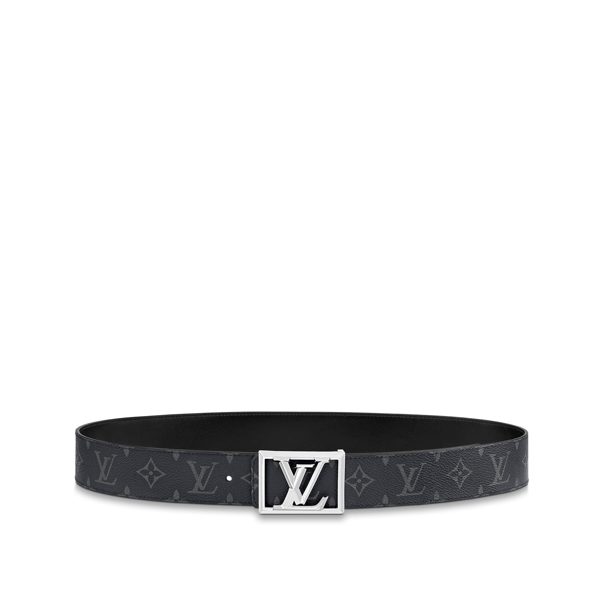 Louis Vuitton® LV Pyramide 40MM Reversible Black. Size 110 Cm