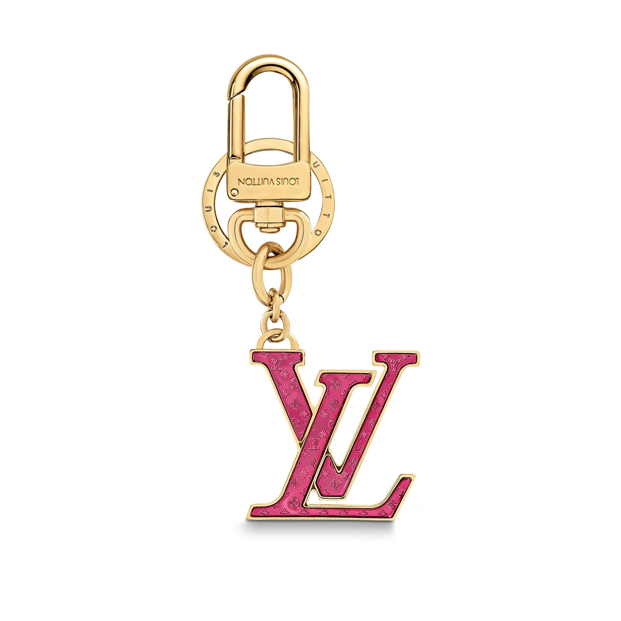 Shop Louis Vuitton Lv nanogram bag charm and key holder (M00362
