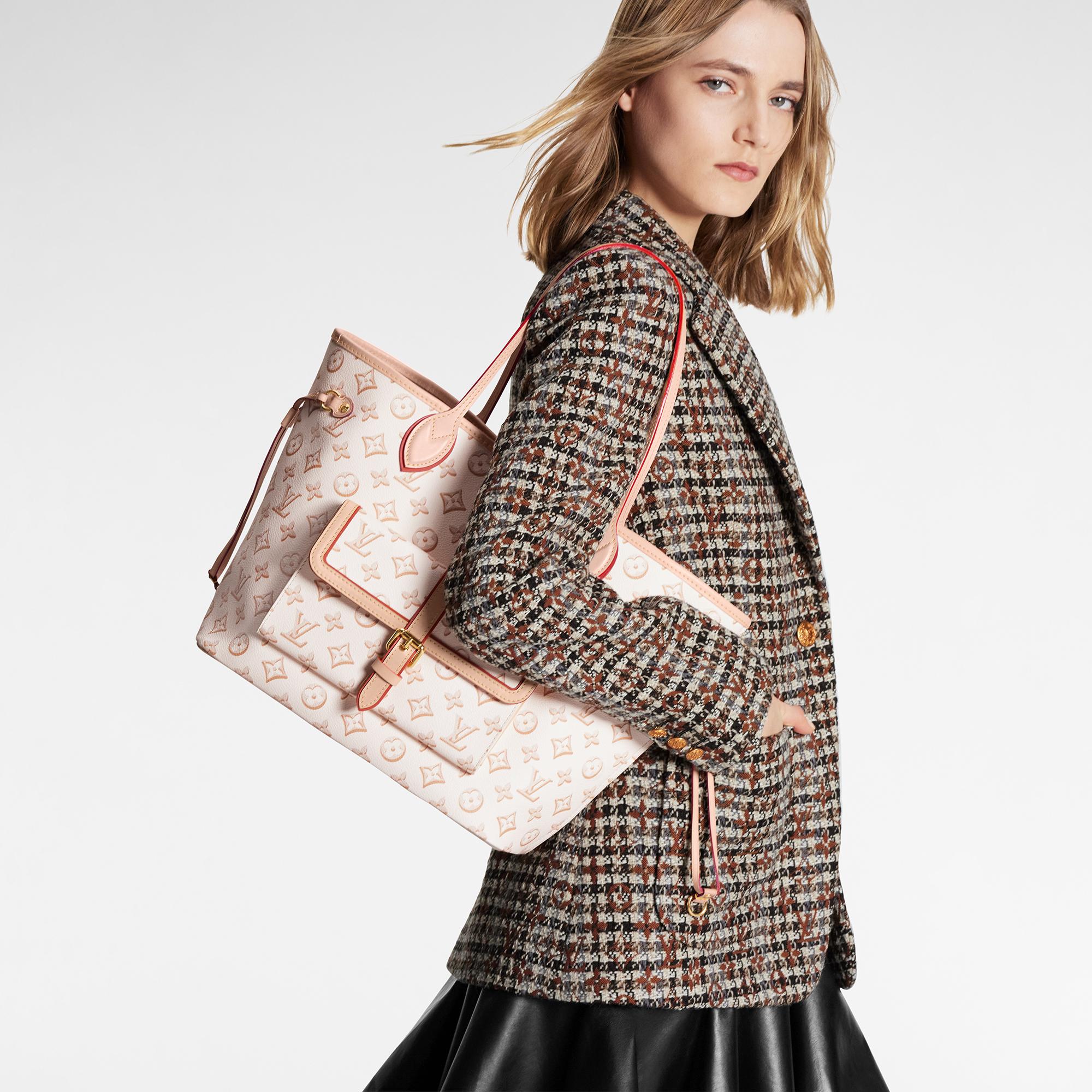 Louis Vuitton Neverfull MM - Women - Handbags M20921 Beige Clair