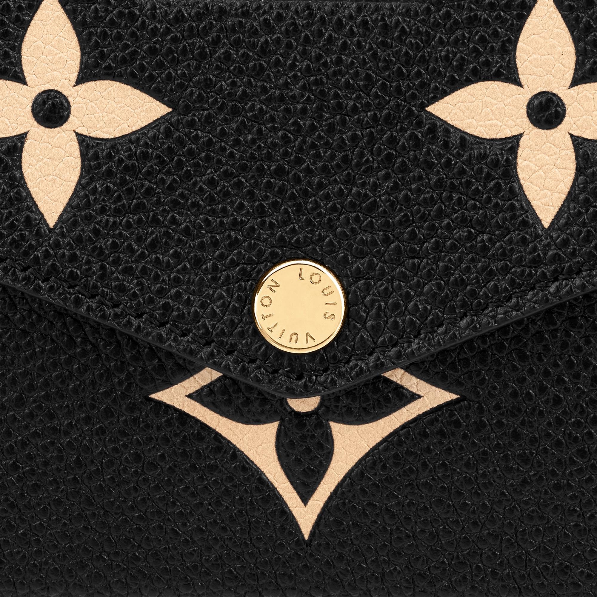 Félicie Pochette Bicolor Monogram Empreinte Leather in Black - Small  Leather Goods M80482, LOUIS VUITTON ®